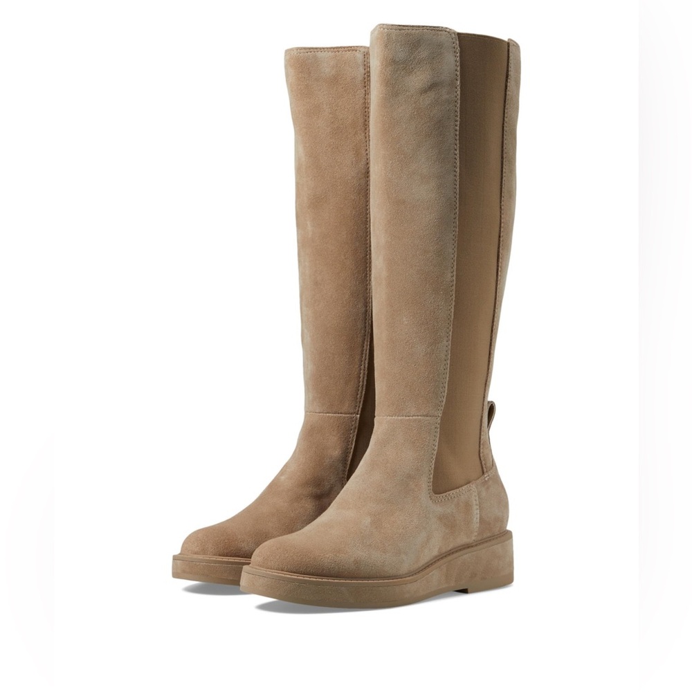 Dolce Vita Eamon H2O Wide Calf Boots Almond Suede Women’s Size 7 - Picture 1 of 8